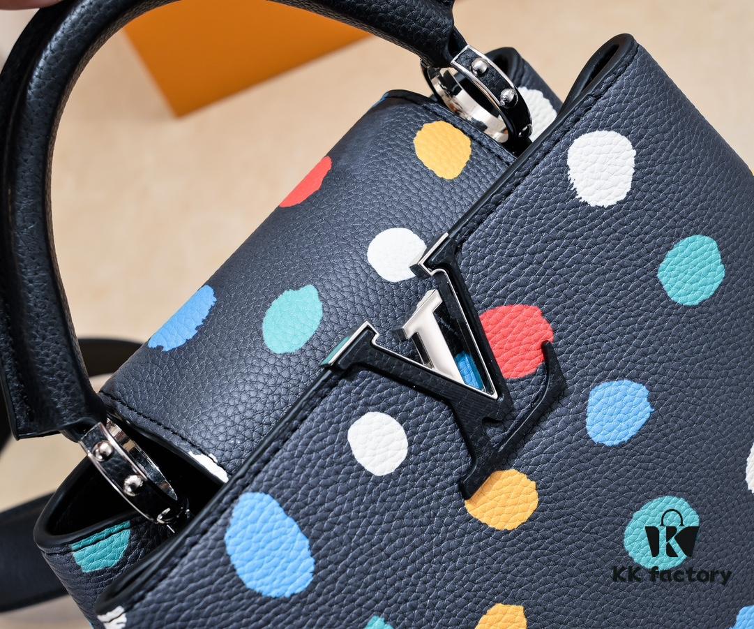 6930756f6e68136f4d9a6342 Upgraded M21663 LV x YK Capucines Small Handbag