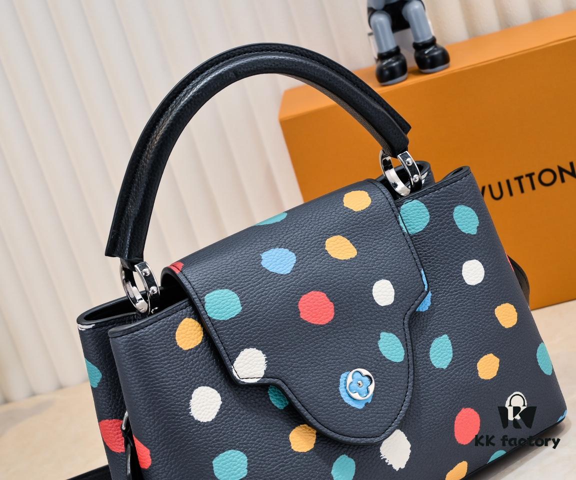 693075756e68136f4d9a6351 Upgraded M21665 LV x YK Capucines Medium Handbag
