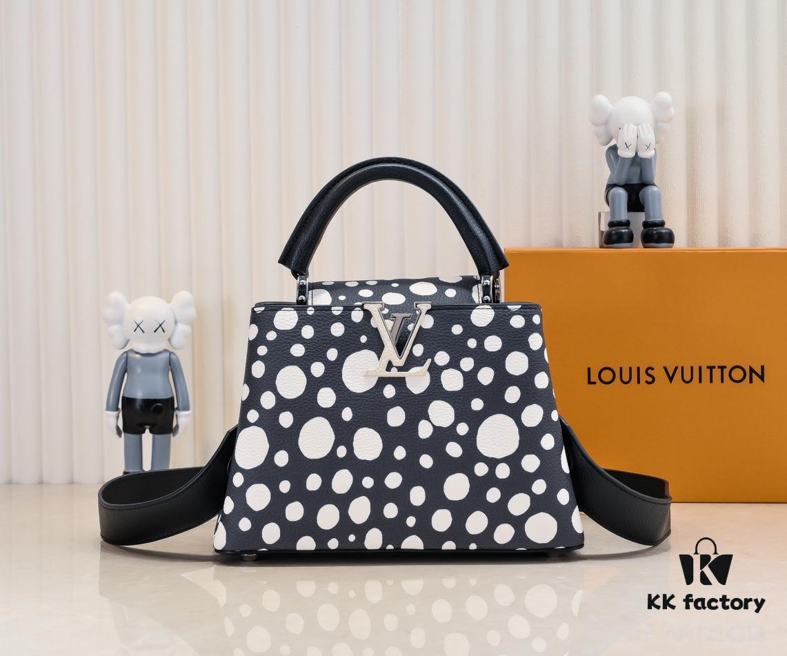 6930757e6e68136f4d9a635f Upgraded M21663 LV x YK Capucines Small Handbag