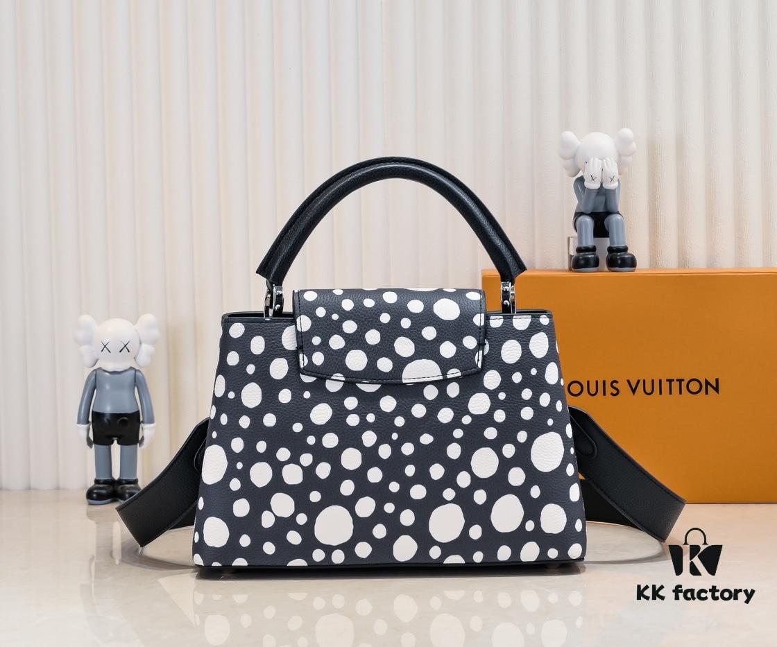 693075836e68136f4d9a6368 Upgraded M21665 LV x YK Capucines Medium Handbag