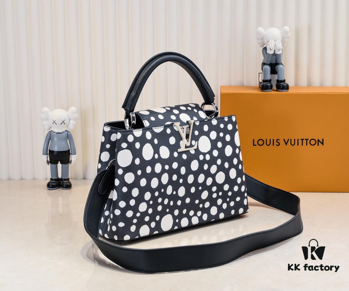693075836e68136f4d9a636a Upgraded M21665 LV x YK Capucines Medium Handbag