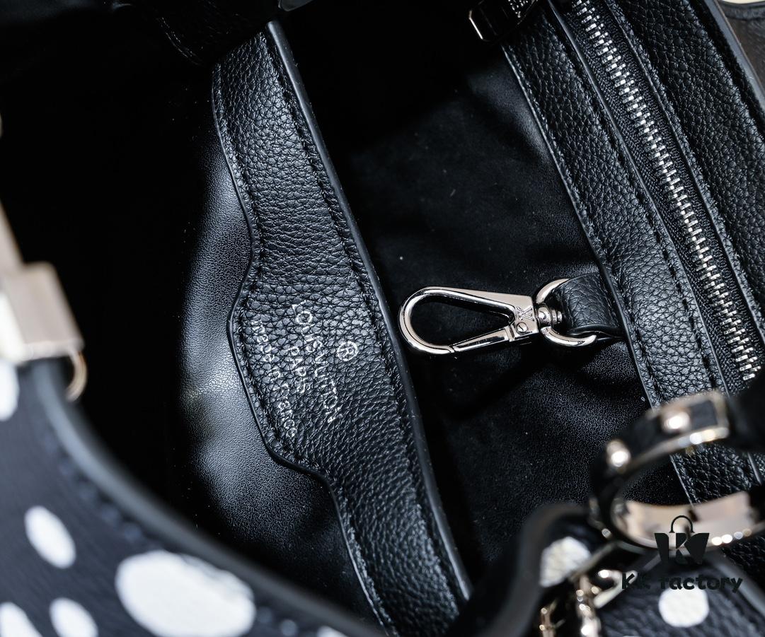 693075836e68136f4d9a636b Upgraded M21663 LV x YK Capucines Small Handbag