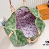 693075956e68136f4d9a638b Keepall Bandoulière 50 Travel Bag in Damier Golf Coated Canvas with Green and Pink Check Pattern