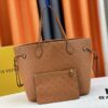 Upgraded Original Version [Exclusive Real-shot M45686 M40995] Petite Floral Pattern Classic Louis Vuitton New Neverfull Tote Bag