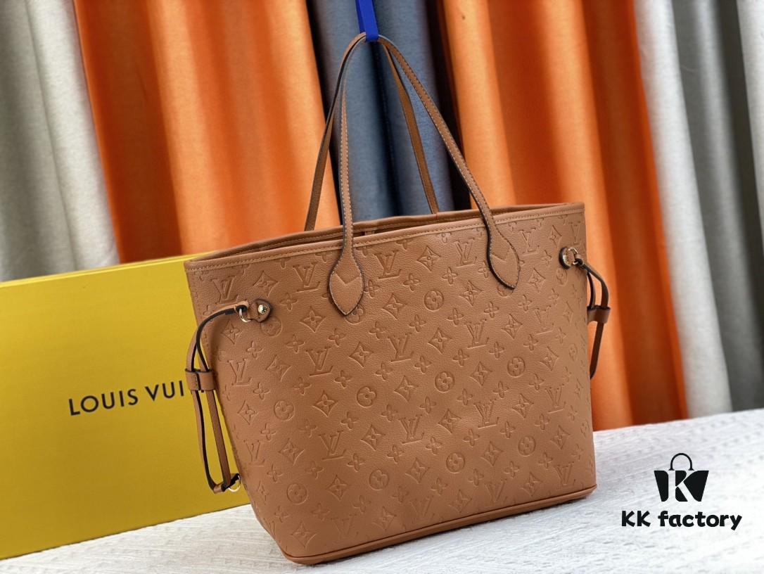 Upgraded Original Version [Exclusive Real-shot M45686 M40995] Petite Floral Pattern Classic Louis Vuitton New Neverfull Tote Bag