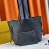 Upgraded Original Version [Exclusive Real Shot M45686 M40995] Small Floral Pressed Louis Vuitton New Neverfull Tote Bag