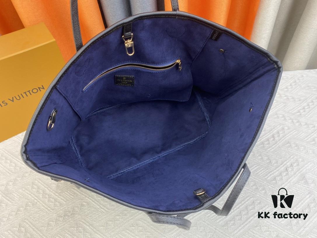 Upgraded Original Version [Exclusive Real Shot M45686 M40995] Small Floral Pressed Louis Vuitton New Neverfull Tote Bag
