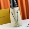 Upgraded Original Version [Exclusive Real Shot M45686 M40995] Small Flower-Pressed Classic Louis Vuitton Neverfull Tote Bag