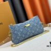 693075ab6e68136f4d9a63b1 M83003 M83532 Premium Original Monogram New Denim Liv Pochette Fits Snugly on Arm