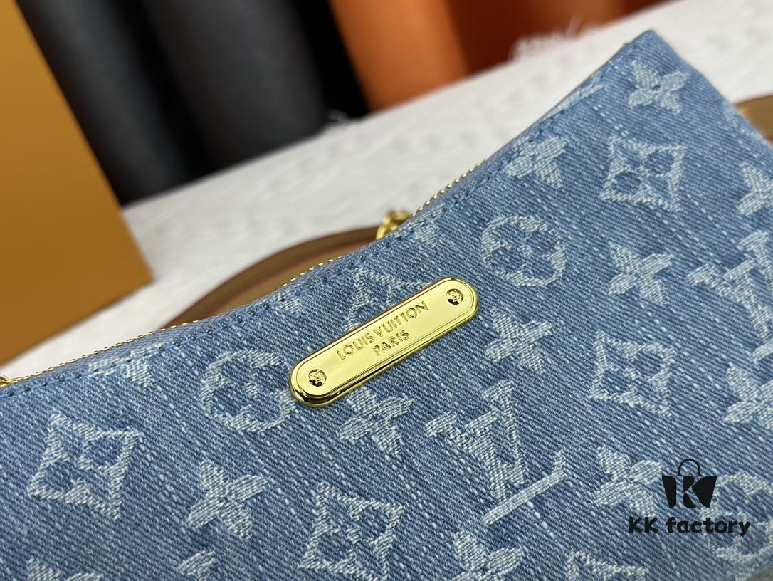 693075ad6e68136f4d9a63b5 M83003 M83532 Premium Original Monogram New Denim Liv Pochette Fits Snugly on Arm