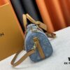 693075c56e68136f4d9a63e7 M46271 M20900 Light Blue Denim Keepall 25 Bag