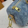 693075c76e68136f4d9a63ec M46271 M20900 Light Blue Denim Keepall 25 Bag