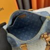 693075c96e68136f4d9a63ef M46271 M20900 Light Blue Denim Keepall 25 Bag