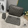 693075ca6e68136f4d9a63f3 Upgraded M46340 69443 45320 2022 Official New Arrival 3D Printed Trio Messenger Bag Embodying the Trendy Charm of Damier Spray