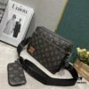 693075ce6e68136f4d9a63f9 Upgraded M46340 69443 45320 2022 Official New Arrival 3D Printed Trio Messenger Bag Embracing the Trendy Charm of Damier Spray