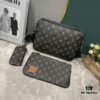 693075cf6e68136f4d9a63fa Upgraded M46340 69443 45320 2022 Official New Arrival 3D Printed Trio Messenger Bag Embracing the Trendy Charm of Damier Spray