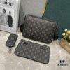 693075d46e68136f4d9a6403 Upgraded M46340 69443 45320 2022 Official New Arrival 3D Printed Trio Messenger Bag Embracing the Trendy Charm of Damier Spray