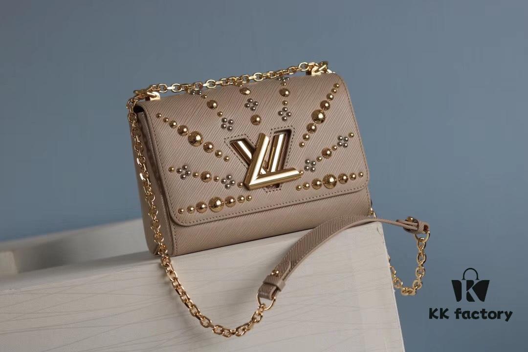 50306 Top Original Medium Twist Denim Bag [Rose] Compare and Confirm Inner Code: 0088 [Sun][Sun] LV's Latest and Hottest Model Released 💃