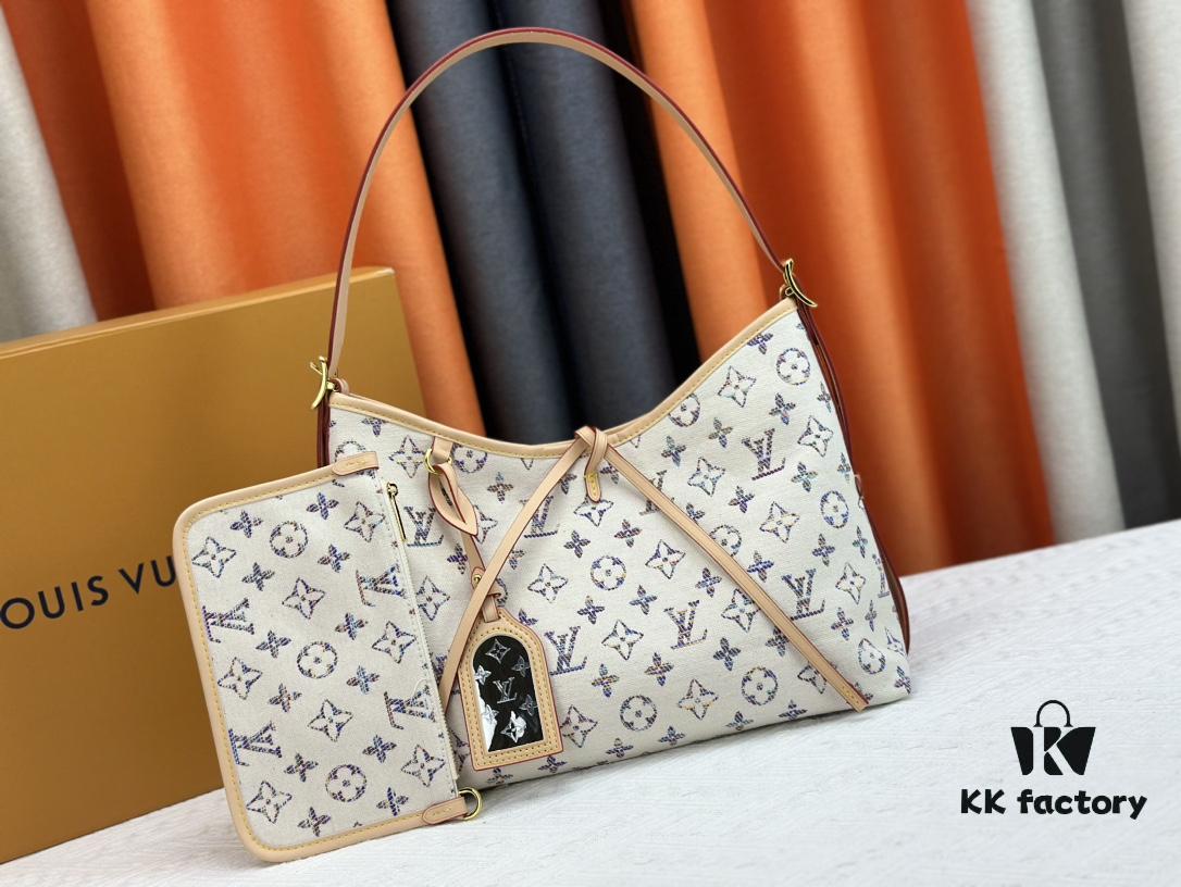 693075f16e68136f4d9a6445 Upgraded Original White Color Flower M24707 M46203 M46197 Louis Vuitton Introduces the New CarryAll Medium Handbag