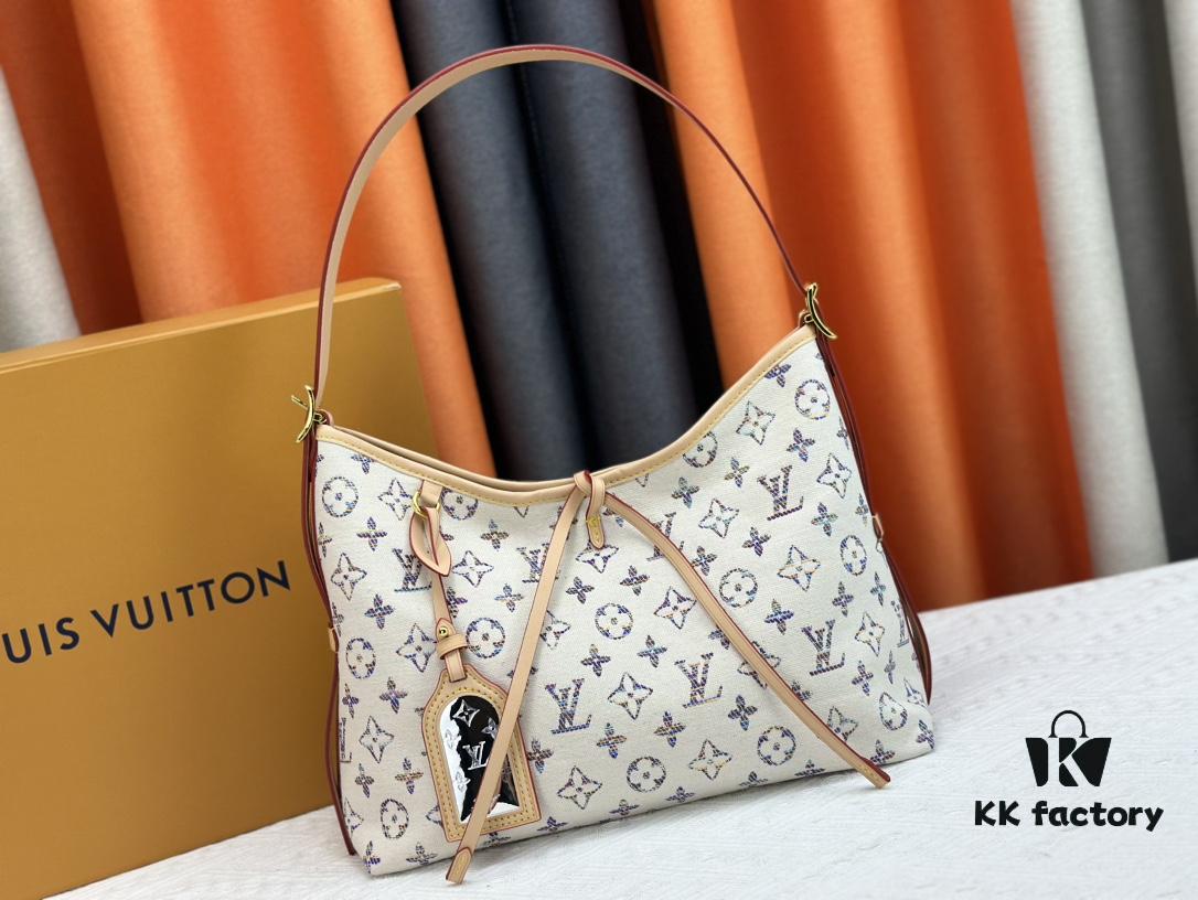 693075f26e68136f4d9a6448 Upgraded Original White Color Flower M24707 M46203 M46197 Louis Vuitton Introduces the New CarryAll Medium Handbag
