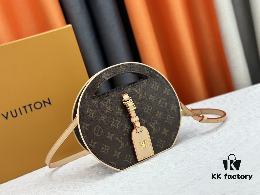 693075f36e68136f4d9a6449 Authentic M47117 M44699 Monogram Flower Women's Round Handbag Around Me Bag