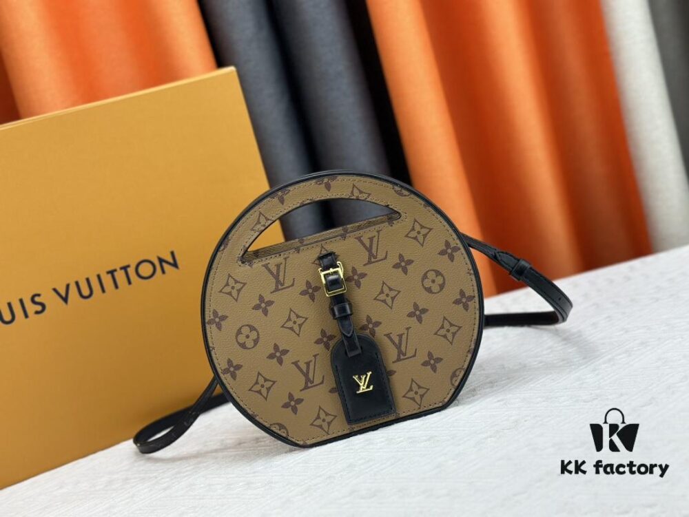 693075f56e68136f4d9a644e Authentic M47117 M44699 Monogram Flower Women's Round Handbag Around Me Bag