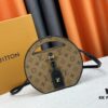 693075f56e68136f4d9a644e Authentic M47117 M44699 Monogram Flower Women's Round Handbag Around Me Bag