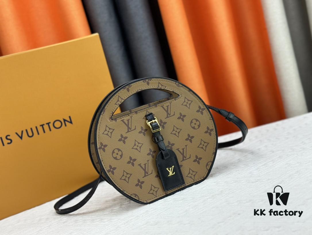693075f56e68136f4d9a644f Authentic M47117 M44699 Monogram Flower Women's Round Handbag Around Me Bag