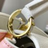 Upgraded M59864 Pure White Three-Tone Gold-Plated Capucines BB Handbag