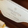Upgraded M59864 Pure White Three-Tone Gold-Plated Capucines BB Handbag