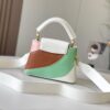 Upgraded M59863 Pure White Three-Tone Gold-Plated Mini Capucines Bag