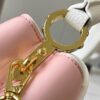 Upgraded M59863 Pure White Three-Tone Gold-Plated Mini Capucines Bag