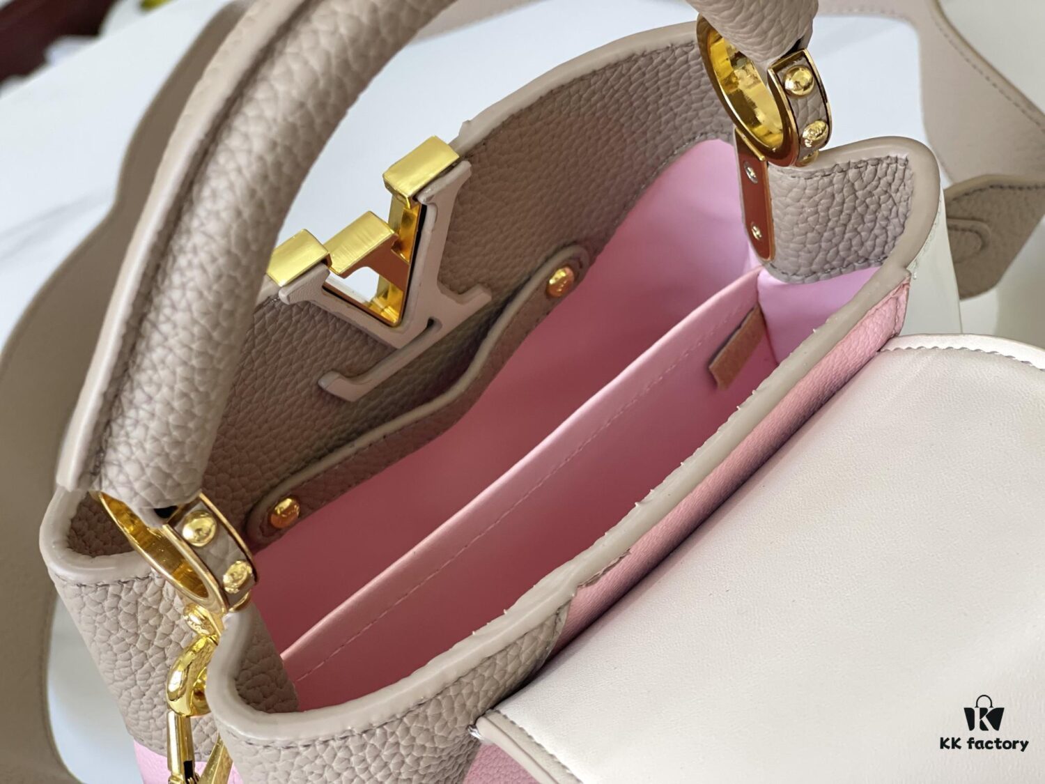 Upgraded M59863 Gray-Purple Three-Piece Gold-Tone Lock