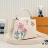 693076166e68136f4d9a6491 Upgraded Version M21756 White LV x YK Capucines Medium Handbag