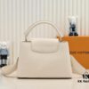 693076186e68136f4d9a6495 Upgraded Version M21756 White LV x YK Capucines Medium Handbag