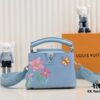 693076196e68136f4d9a6498 Upgraded Version M21754 Blue LV x YK Capucines Mini Bag