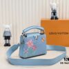 6930761a6e68136f4d9a649a Upgraded Version M21754 Blue LV x YK Capucines Mini Bag