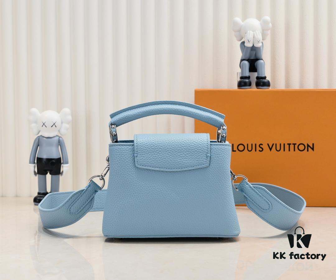 6930761a6e68136f4d9a649b Upgraded Version M21754 Blue LV x YK Capucines Mini Bag