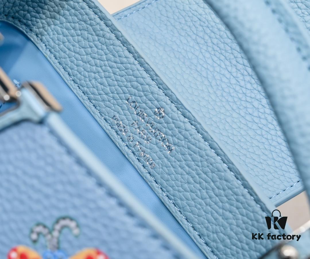 6930761c6e68136f4d9a64a1 Upgraded Version M21754 Blue LV x YK Capucines Mini Bag