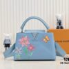 693076206e68136f4d9a64a8 Upgraded Version M21756 Blue LV x YK Capucines Medium Handbag