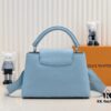 693076216e68136f4d9a64ab Upgraded Version M21756 Blue LV x YK Capucines Medium Handbag