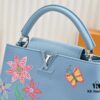 693076236e68136f4d9a64af Upgraded Version M21756 Blue LV x YK Capucines Medium Handbag