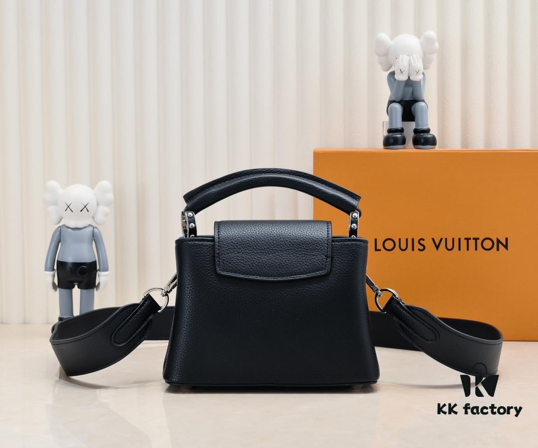 693076256e68136f4d9a64b4 Upgraded Version M21754 Black LV x YK Capucines Mini Bag