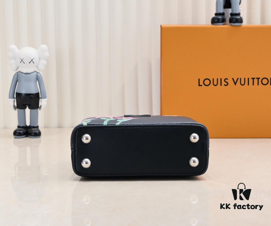 693076256e68136f4d9a64b6 Upgraded Version M21754 Black LV x YK Capucines Mini Bag