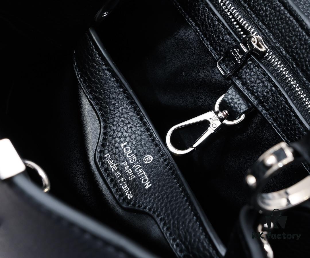 6930762c6e68136f4d9a64c3 Upgraded Version M21755 Black LV x YK Capucines Small Handbag