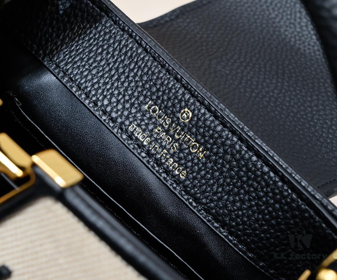 693076346e68136f4d9a64d7 Upgraded M59872 Linen with Black and Gold Hardware