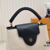 6930763a6e68136f4d9a64e3 Upgraded M59969 Linen with Black Gold-Tone Hardware