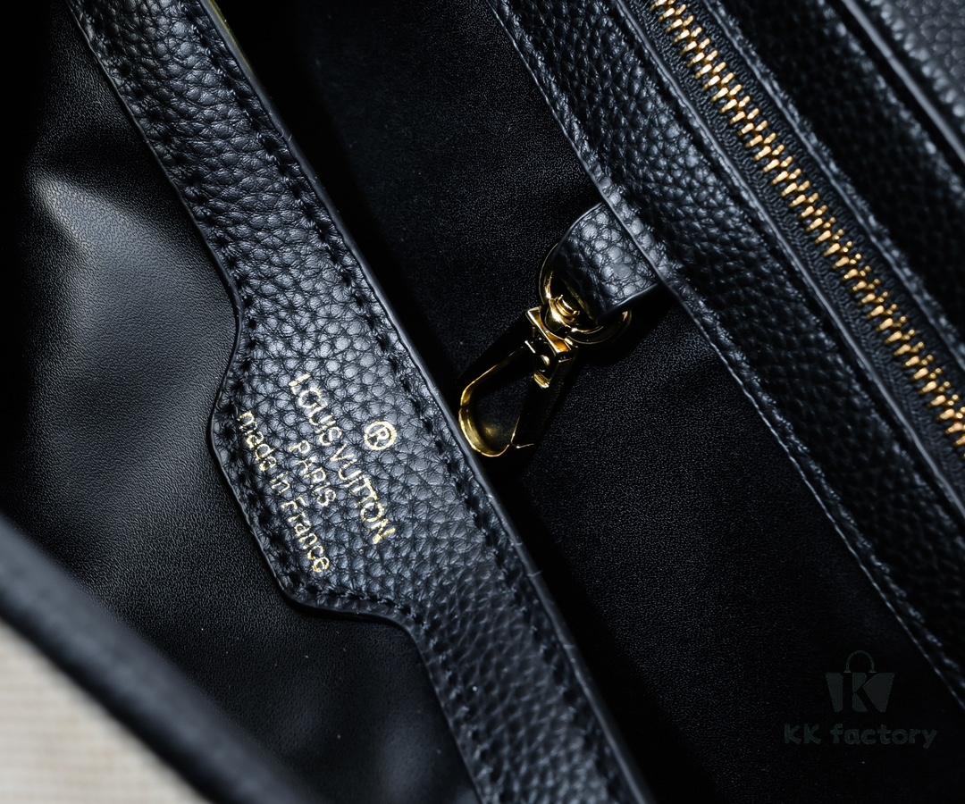 6930763c6e68136f4d9a64e8 Upgraded M59969 Linen with Black Gold-Tone Hardware