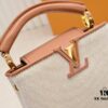Upgraded M59872 Linen with Light Earth-Gold Tone Hardware