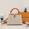 6930764b6e68136f4d9a650c Upgraded M59873 Linen with Light Beige Gold-Tone Hardware